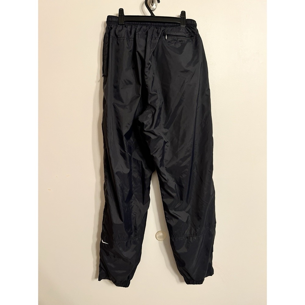 Vintage Nike Track Pants Men XL Black Windbreaker 90s Athletic Joggers Lined - Picture 8 of 9
